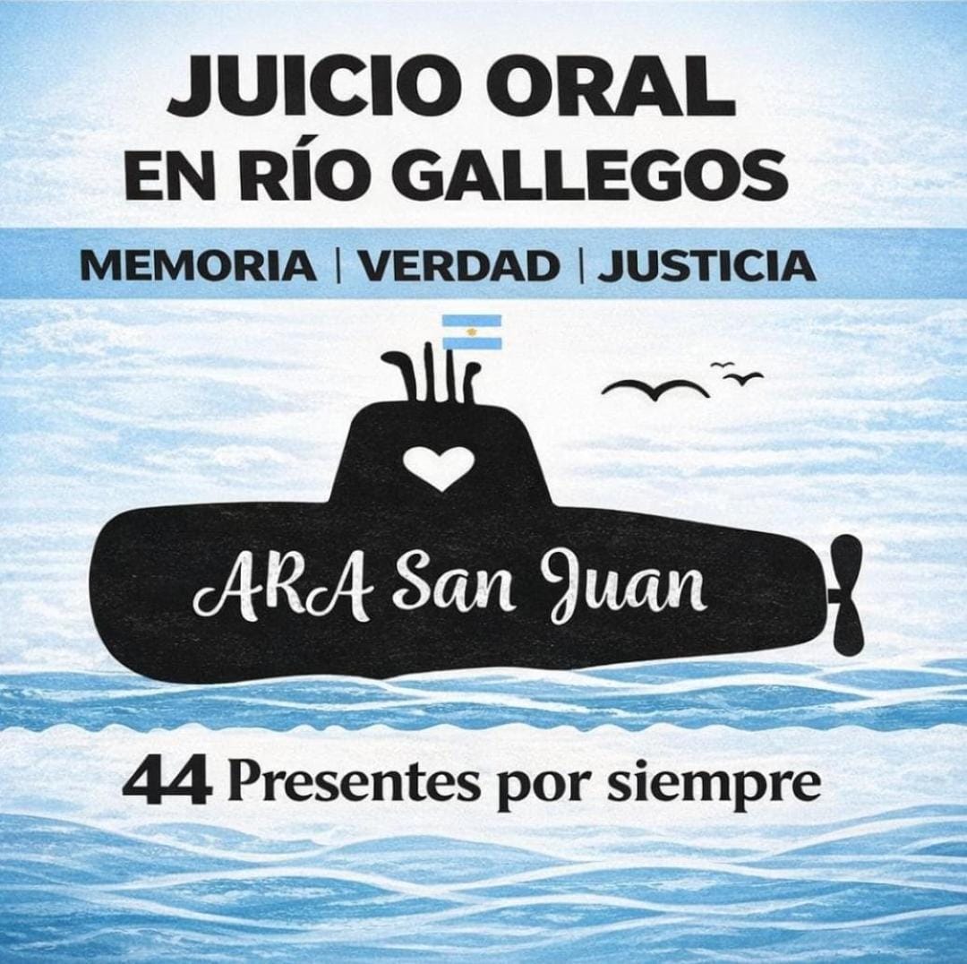 Buenas tardes, los familiares de los tripulantes, los invitamos a que nos acompañen en el primer juicio por el #ARASanJuan 🇦🇷, que se iniciara el próximo martes 3 de marzo a las 9 hs. y en esta primera semana, hasta el 6, para continuar el juicio recién en 15 días. 🧵👇