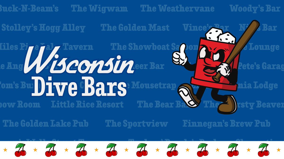 MiLBPromos's tweet photo. You pulled 🍒🍒🍒

Now you can see the @DockHounds become the Wisconsin Dive Bars July 7-9!

📰 https://t.co/AaoBBmSeei https://t.co/rvOkpjy4st