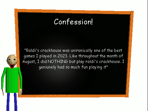 Baldi's Basics Confessions! tweet media