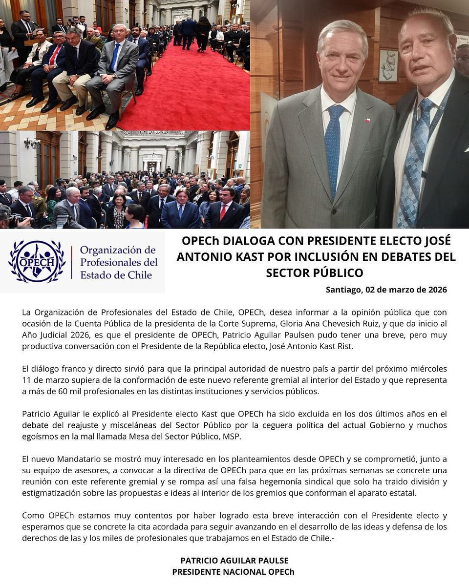 Asociación Nacional de Fiscales de Chile tweet media