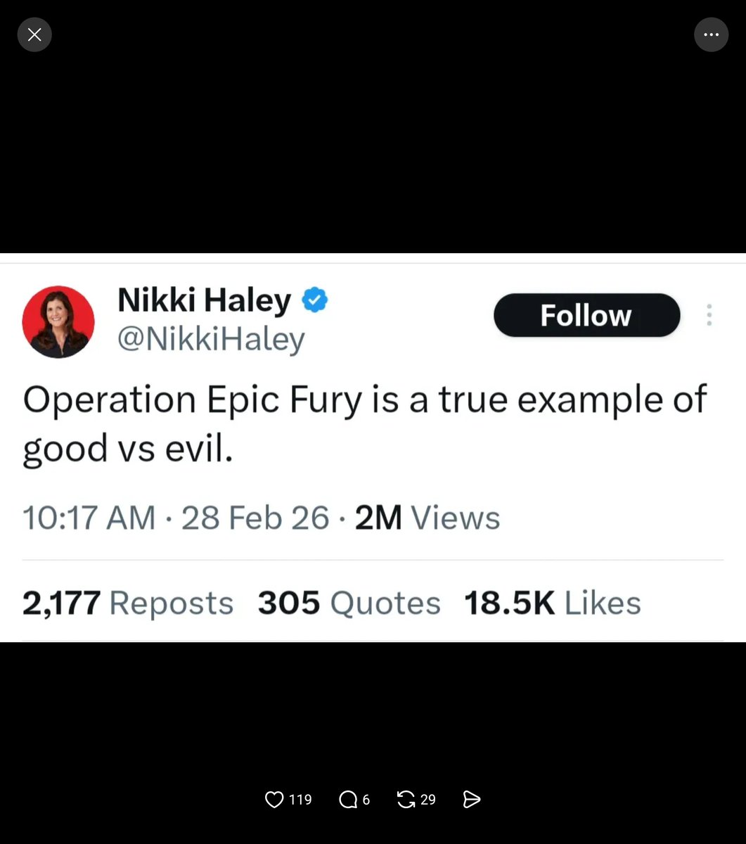 dmkcalvin's tweet photo. @NikkiHaley You @nikkihaley are A complete hypocrite. https://t.co/5goQRxM0Ki