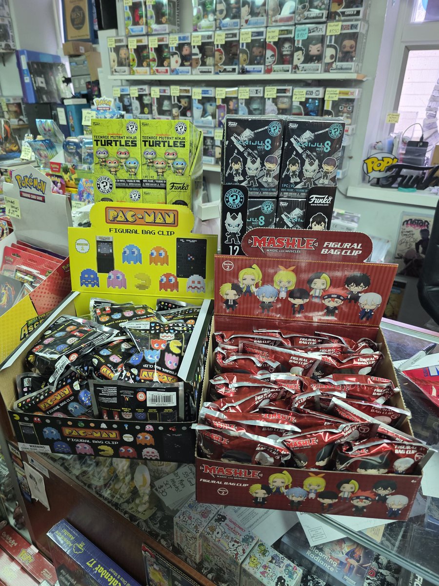 NEW BLIND BOXES AND FIGURAL BAG CLIPS!

FUNKO
Teenage Mutant Ninja Turtles
Kaiju No. 8

MONOGRAM INTERNATIONAL 
Mashle Series 2
PAC-MAN Series 1