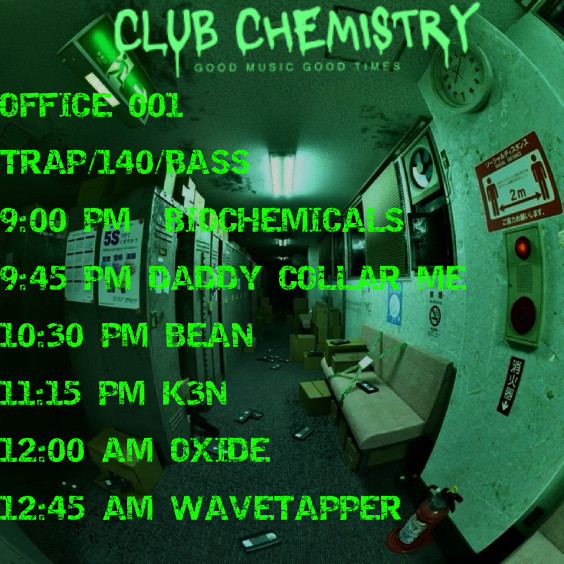 ClubChemis's tweet photo. 3/3/26 OFFICE 001 all times EST 9ΛΈ00PM BIOCHEMICALS 9ΛΈ45PM DADDYCOLLARME 10ΛΈ30PM BEAN 11ΛΈ15PM K3N 12ΛΈ00AM OXIDE 12ΛΈ45AM WAVETAPPER https://t.co/1bFZtIpIGn... There will be a video of the office below to see it but we got a banger line up tonight Quest/pc
#vrchat #vrrave https://t.co/RClL9et1gy