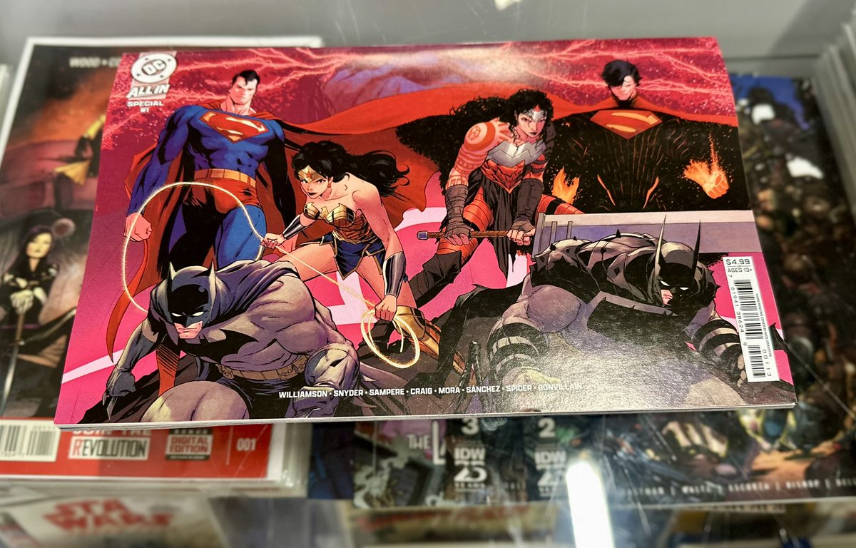MachewsComics's tweet photo. Time for a little NCBD pre-thirst trap 🪤🔥
Stack’s looking dangerous and it’s not even Wednesday yet.
Pull box about to act up. 📦😈
#NCBD #NewComicBookDay #PullBox #ComicCollector #WednesdayVibes
#DCComics #DCNation #DCUniverse #DCAllIn #Batman #Superman #WonderWoman #AbsoluteUniverse