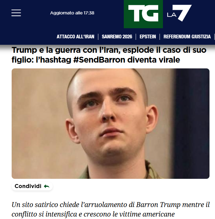 Misurelli77's tweet photo. Le guerre le dichiarano i ricchi ma muoiono i figli dei poveri ( Gino Strada)
 
#SendBarron to war... https://t.co/4hmXwYg3qu