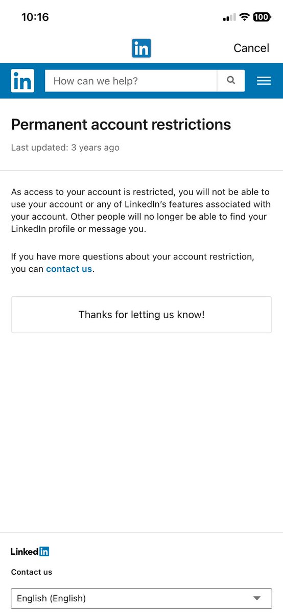 shaazkhan0786's tweet photo. Hi @LinkedInHelp , my account has been permanently restricted. I believe it was a mistake due to a copy-paste job post. I am unable to access the appeal form on the site. Please help me recover my account. My registered email is imshaazkhan@gmail.com https://t.co/Tx9nfCTUT0