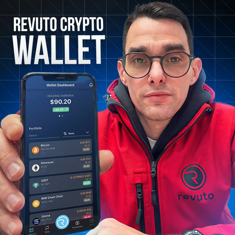 🚨🔥⚠️ After extensive testing, we are proudly announcing  
> Our Crypto wallet is officially out  < and available across the world.

This is a major milestone for Revuto because the Crypto wallet is the foundation for the products we'll release this year, still heavily focusing