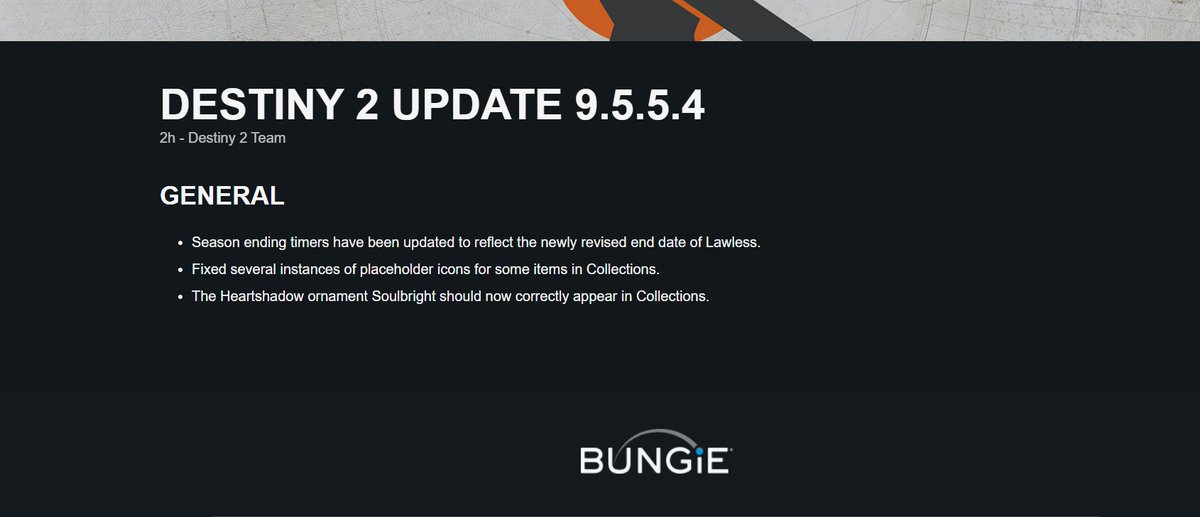 Still can't believe we went from a "Major Update" to this...