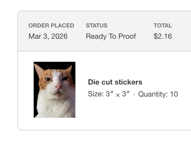 CentralMarkdown's tweet photo. 10 FREE CUSTOM STICKERS! 🚨

https://t.co/9dNimZGrnI #PaidAd

Just paid $2 for shipping! #Deals 

I got ones of my cat lol https://t.co/GOuBxgYVPX