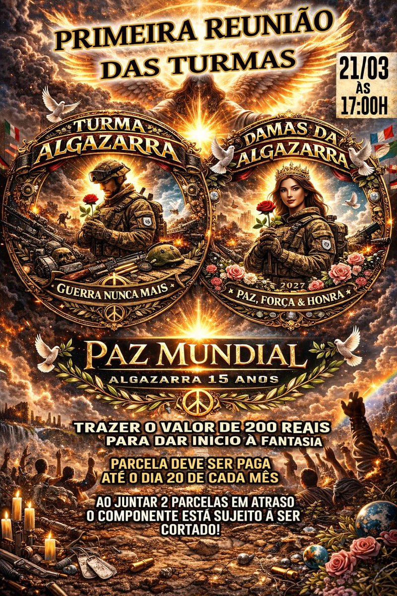 TURMA ALGAZARRA (@algazarra2025) on Twitter photo 