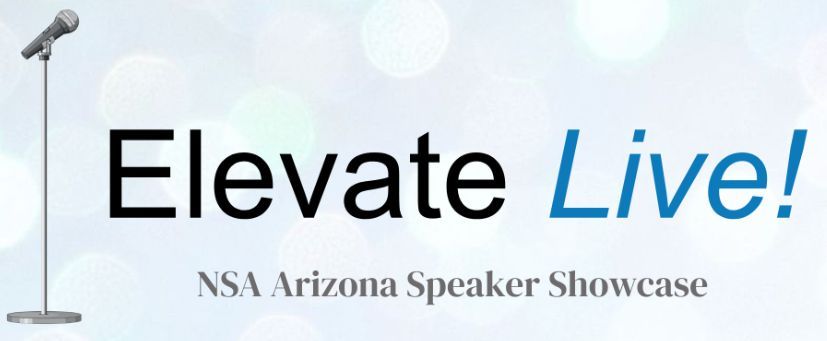 NSAAZ's tweet photo. NSA-Arizona's Elevate Live! is a curated speaker showcase where each speaker delivers a 10-minute presentation showcasing their best material. Meeting planners will be invited.
Learn more: https://t.co/qTPjgN4S38 
#nsaaz #nsaarizona #speakershowcase https://t.co/DhhhelXcnf