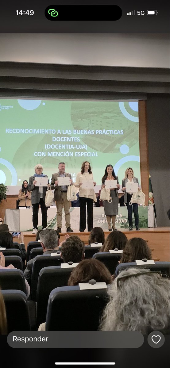 enfermeruja's tweet photo. Hoy, en el Día de la @ujaen, personal del Dpto. de Enfermería ha recibido diversos reconocimientos:

📜 Buenas Prácticas Docentes: N. Granero, L. Parra, S. Moreno y M.D. López.
🎓 Cátedras: C. Hueso y R. del Pino.
💡 Docencia Internacional: H. Da Silva.

#enfermeruja #uja https://t.co/7o1DNNBUEN