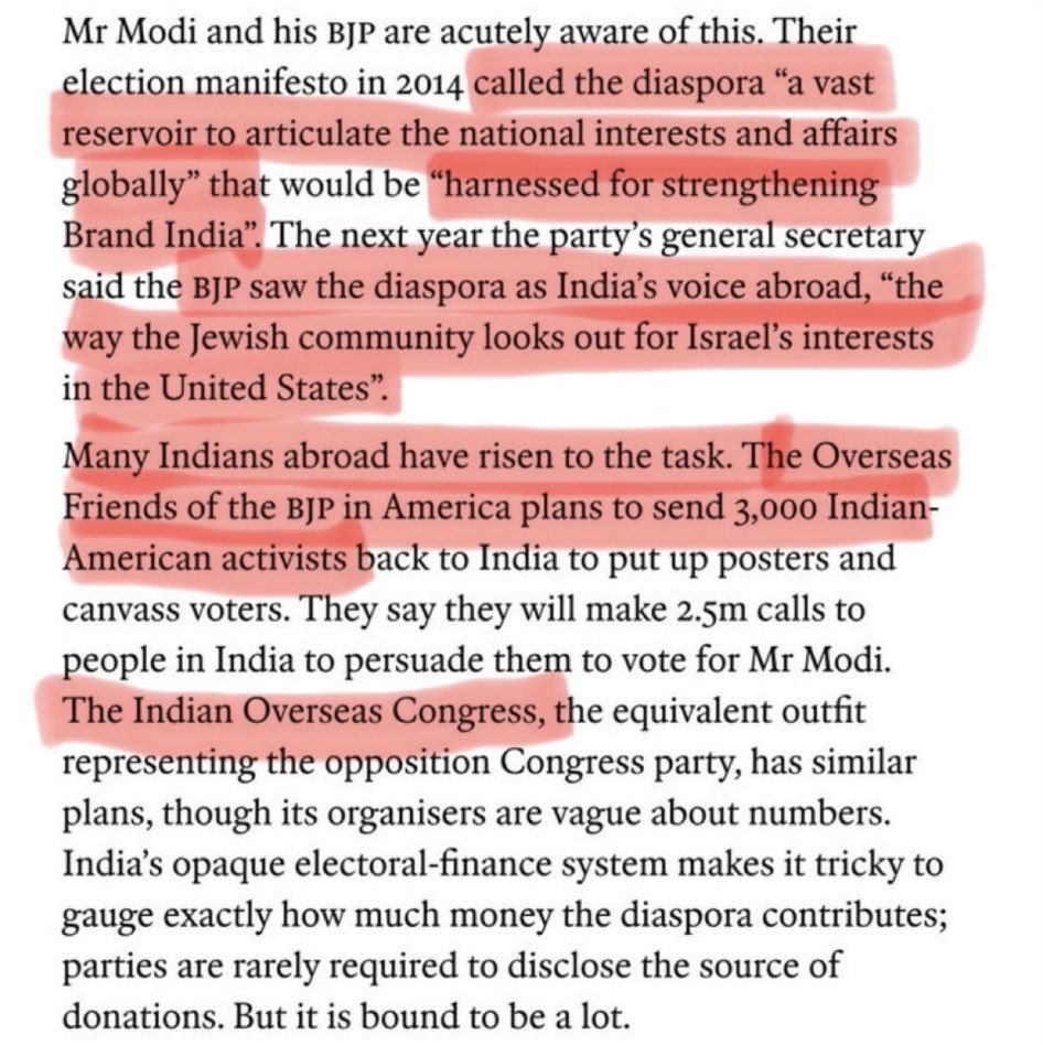 Reminder that Narendra Modi is a Hindutva, a supremacist who openly weaponizes the diaspora abroad for Indian national interests.