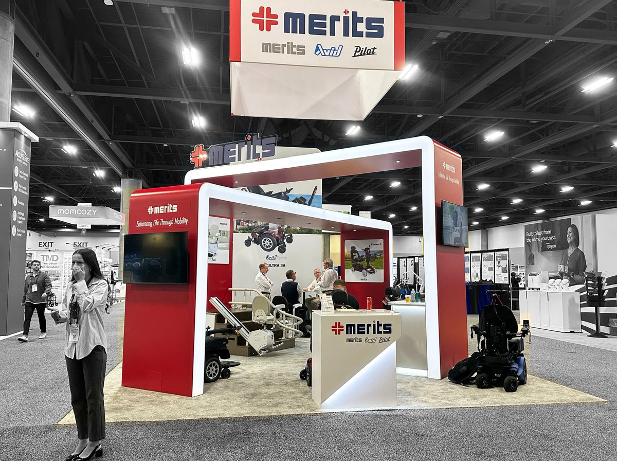 ExhibitTrader's tweet photo. Day 1 at #MedTrade2026 in Phoenix! 🚀

Stop by Booth #1503 to see @meritshealth in action — empowering independence with innovative mobility solutions.

Proud to support their trade show program year after year.

#HME #PowerMobility #MedTrade https://t.co/5VwqAa0nQx