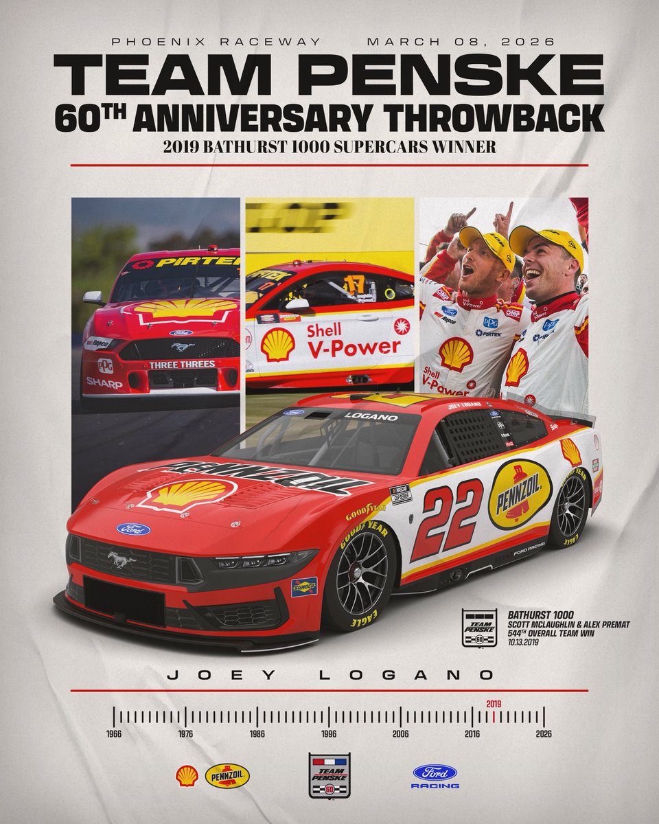 Team_Penske's tweet photo. From Bathurst to Phoenix. #Penske60 https://t.co/iC2ij2wh8r