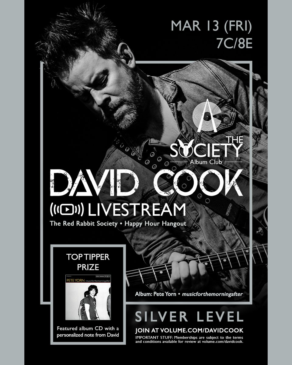 David Cook News/Info tweet media