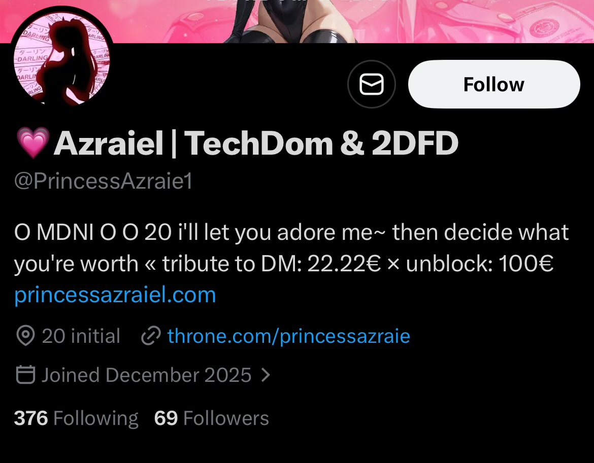 PrincessAzraiel's tweet photo. Another impersonatorrrrrr

Go report them and bark in the comments once u r done 

I wonder why they are using my website link as well tbh, it literally leads to me in every way possible https://t.co/2PQEYJAupj