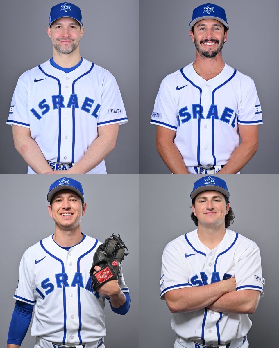 Team Israel is all set for the #WorldBaseballClassic!

• Tommy Kahnle
• Garrett Stubbs
• Matt Bowman
• Jake Gelof