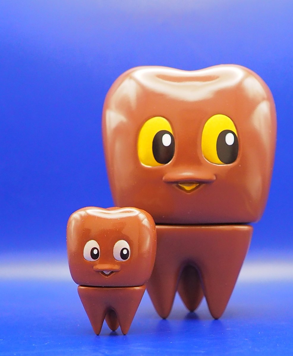 木内歯科医院さんのキューシーちゃんミニチョコ 🦷🍫 去年の臼歯の