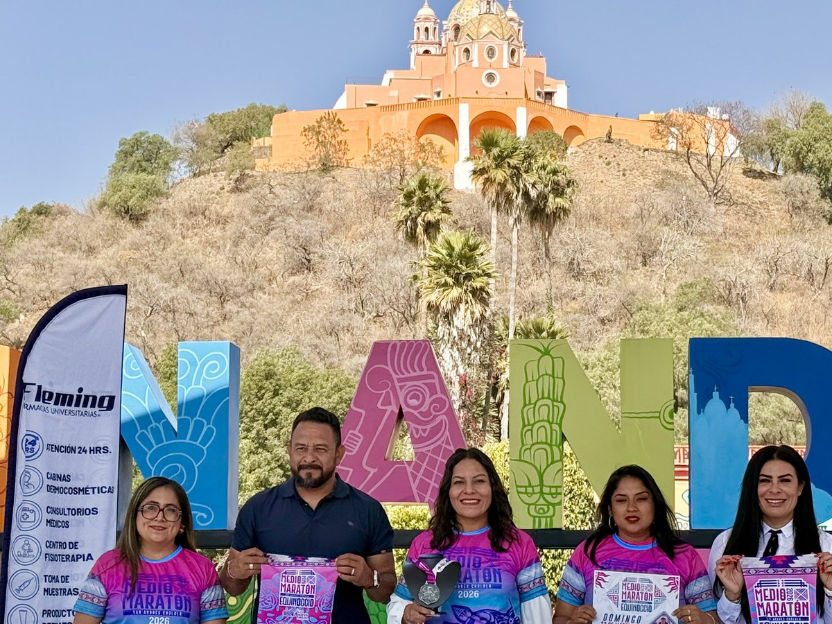 ¡Prepárate para el Medio Maratón Equinoccio 2026! 🏃‍♀️ La presidenta Lupita Cuautle presenta la medalla y playera oficiales. El maratón  se llevara acabó el 22 de marzo.
 #MedioMaratónEquinoccio #SanAndrésCholula #Deporte