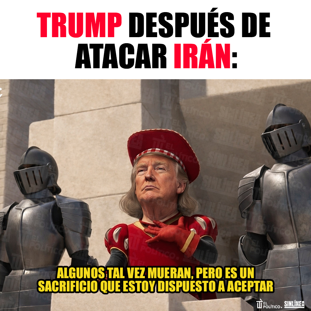 ¿Trump Farquaad? 🤣

🔴 Tras invadir #Irán, #Trump (<a href="/realDonaldTrump/">Donald J. Trump</a>) lamentó la muerte de sus soldados pero advirtió que podría haber más porque "así son las cosas" 🙄 | ¿Cómo ven? 🤬📹👇🏻