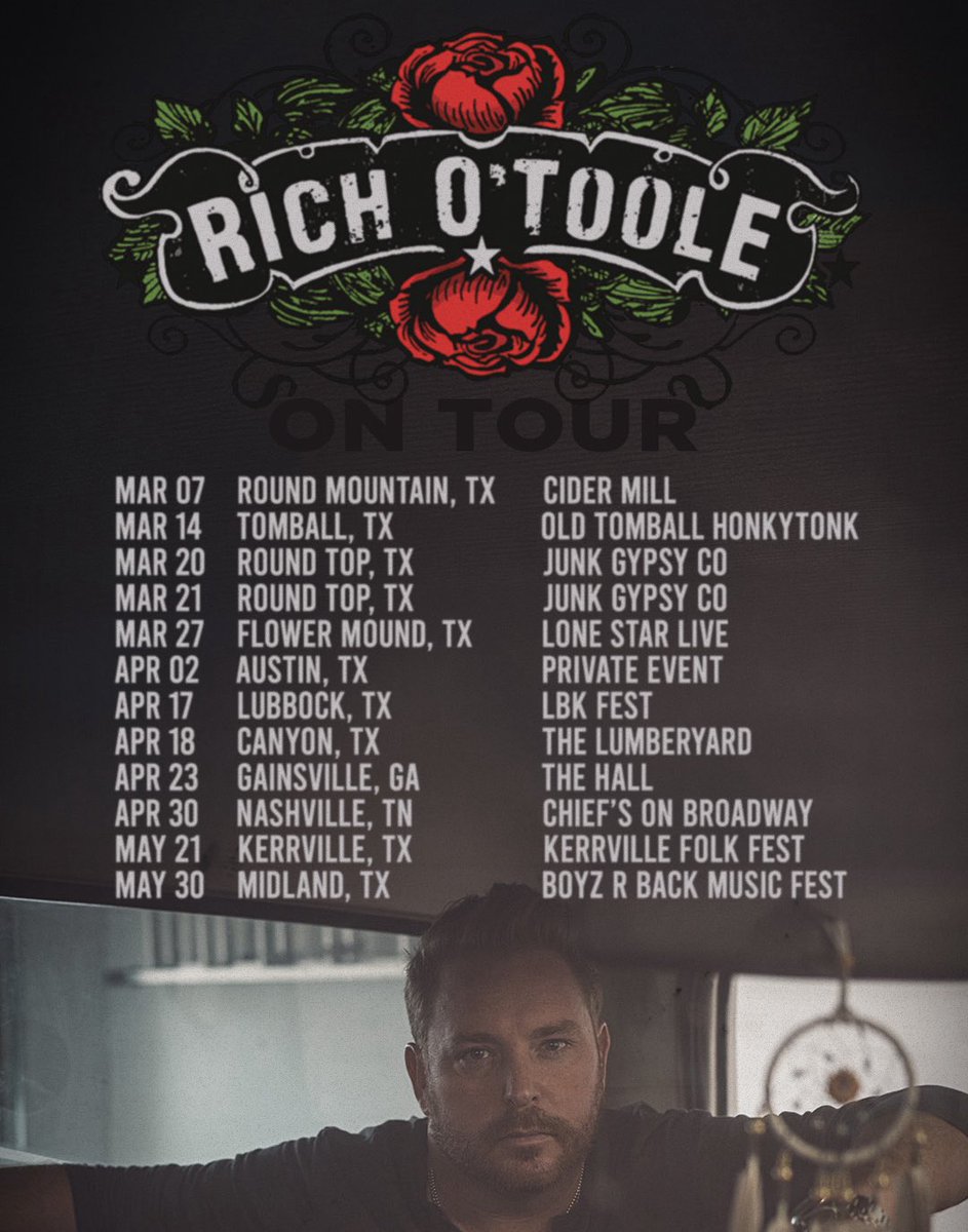 More new tour dates just got added. Get your tickets at RichOToole.com 🙏🏽🎶