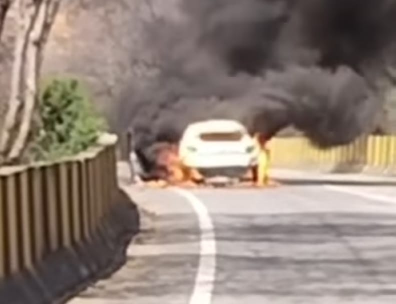 news21national's tweet photo. सवाई माधोपुर-श्योपुर मार्ग पर चलती कार में भीषण आग

#SawaiMadhopur #SheopurRoad #HighwayFire #CarFire #NH552 #RajasthanNews #EmergencyResponse #BreakingNews #HindiNews #NewsUpdate #News21 #News21National

@kapilsharma501 https://t.co/B4AmksEytQ