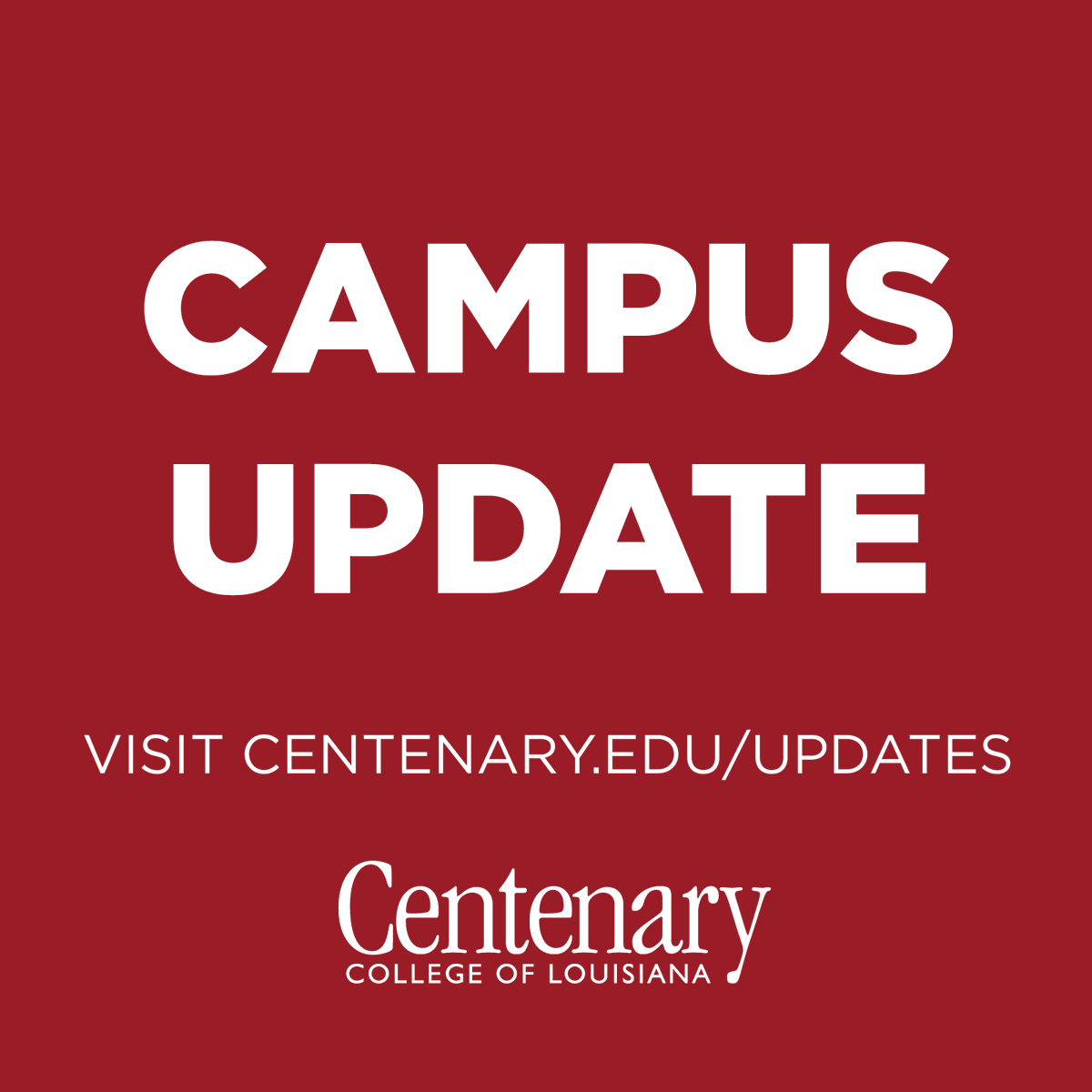 Centenary College tweet media