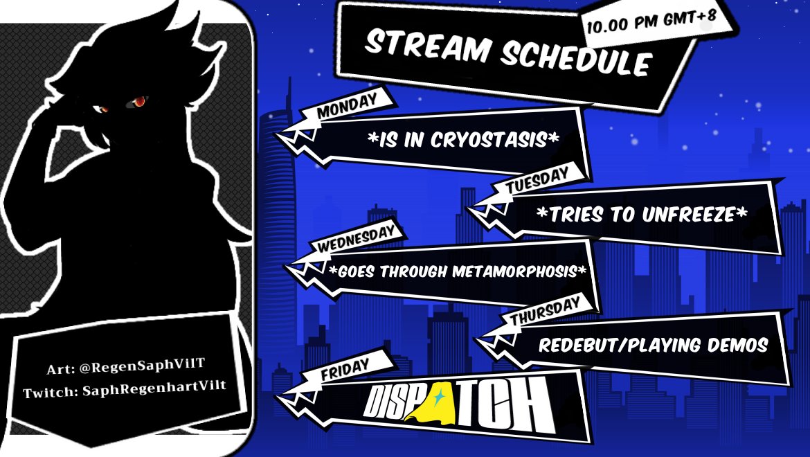 RegenSaphVilT's tweet photo. Late schedule, I know-
But I'll be redebut tomorrow at 10.00 PM GMT+8, Malaysia time with my new PNG!
#Vtuber
#vtuberMY https://t.co/QxSjZenxXJ