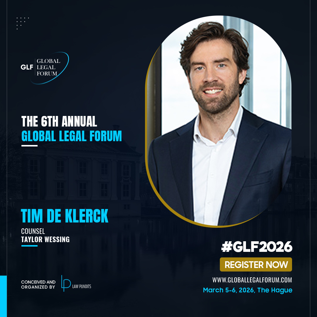 𝗠𝗲𝗲𝘁 Tim De Klerck — Tech, Data &amp; IP attorney at Taylor Wessing. He helps businesses turn law into an enabler of innovation across technology &amp; IP.

March 5–6 | The Hague
Register: globallegalforum.com/tickets

#GLF2026 #TechLaw #DataProtection #IntellectualProperty