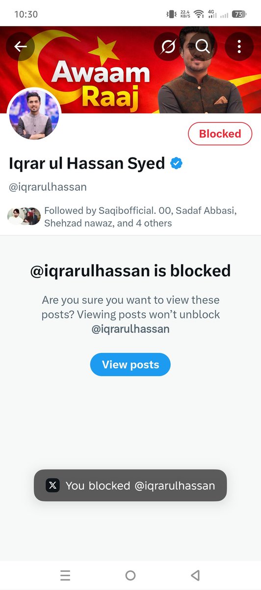 Kamranmalik1628's tweet photo. 🚨 70 لاکھ فالوورز خان کے نام پر اکٹھے کیے ہیں

عمران خان پر ہر روز گند اچھالتا ہے اور اسی کمائی سے چار بیویوں کا خرچہ پورا کرتا ہے بلاک کر کے اسکرین شاٹ بھیجیں 👇
@iqrarulhassan
#Teampakpower
#IranWar 
#ptiprotest https://t.co/0vtlqNc1wi