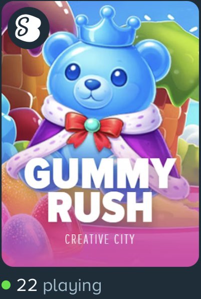 Our newest game Gummy Rush is officially live on Stake and to celebrate we’re going to do a little giveaway.. 

$250 5 x $50 (doubled if you played the slot) 

✅RT/LIKE
✅Follow
✅Tag a Friend

Show proof 👇