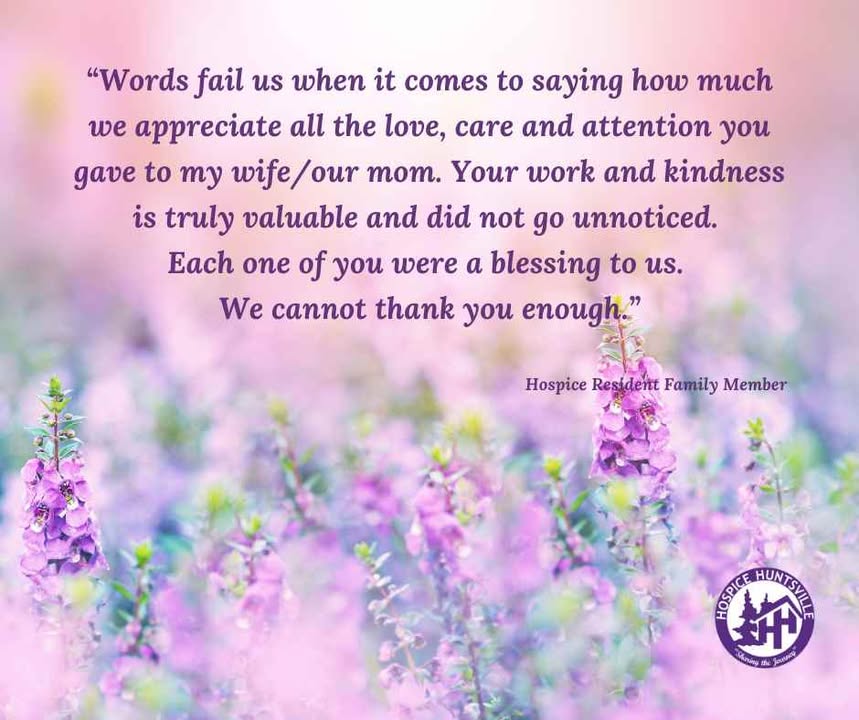HospiceHville's tweet image. 💜 #TestimonialTuesday 💜
Compassionate care is truly a team effort.
Heartfelt notes like this remind us that the work we do touches lives in meaningful and lasting ways. Every team member and volunteer plays a vital role in creating moments of comfort, dignity, and peace.