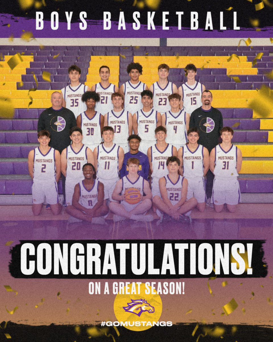 18 wins. 12th time in history. Led by great seniors.🏀

The Mustangs finished 18-13 against a brutal schedule (opponents went 390-255!)

🏅 All-Conference: Tyler Stankiewicz &amp; Andrew Krestel

🏅 All-Tournament: Kenan Pekovic &amp; Marty Lesner

#MUSTANG PRIDE #weruntogether