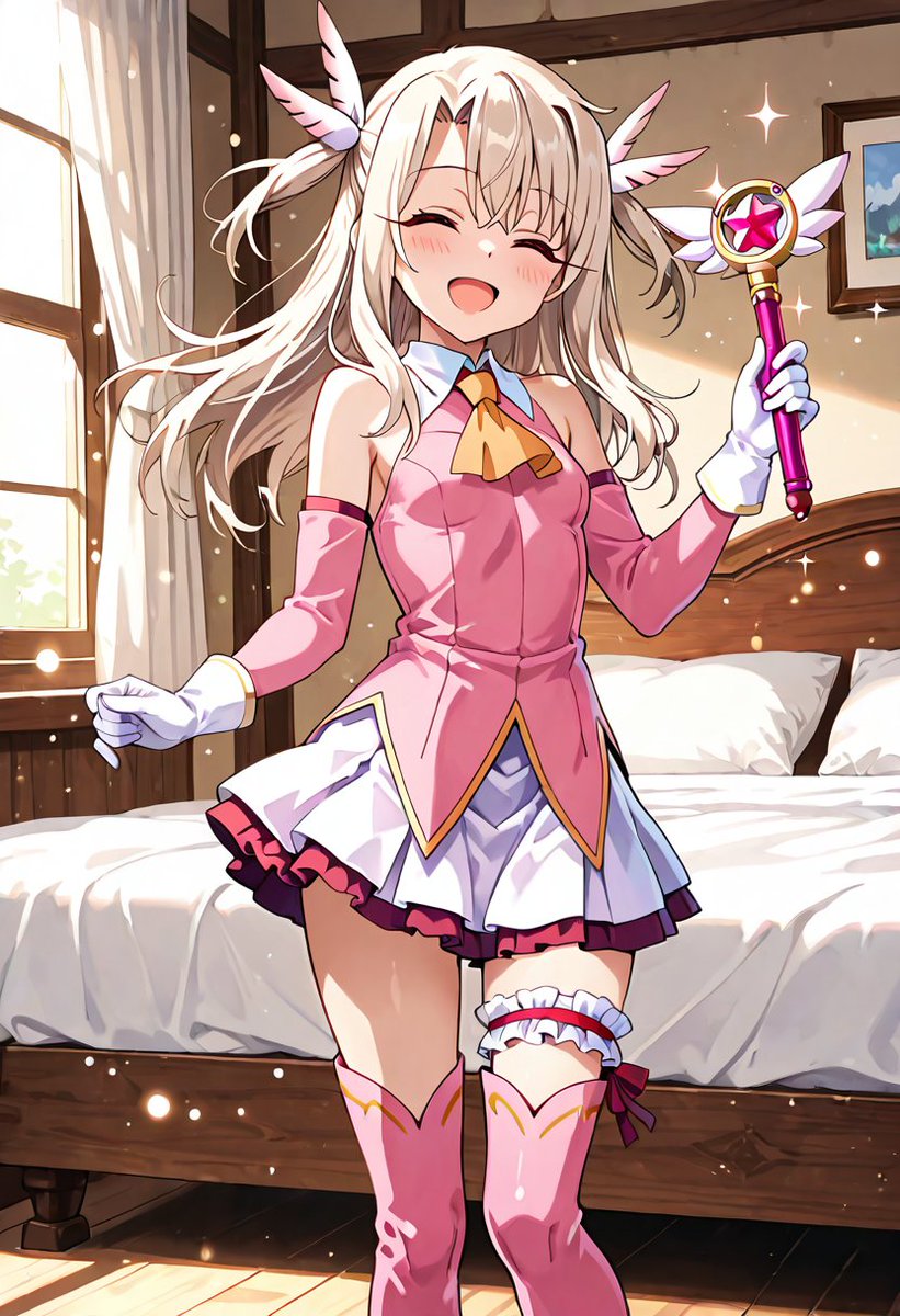 眠い？だいじょぶ？
魔法で目覚まししてあげるっ💫

SFW. No nudity, no suggestive intent
#AIイラスト #AIart 
#fate/プリズマ☆イリヤ
#イリヤ/Iriya