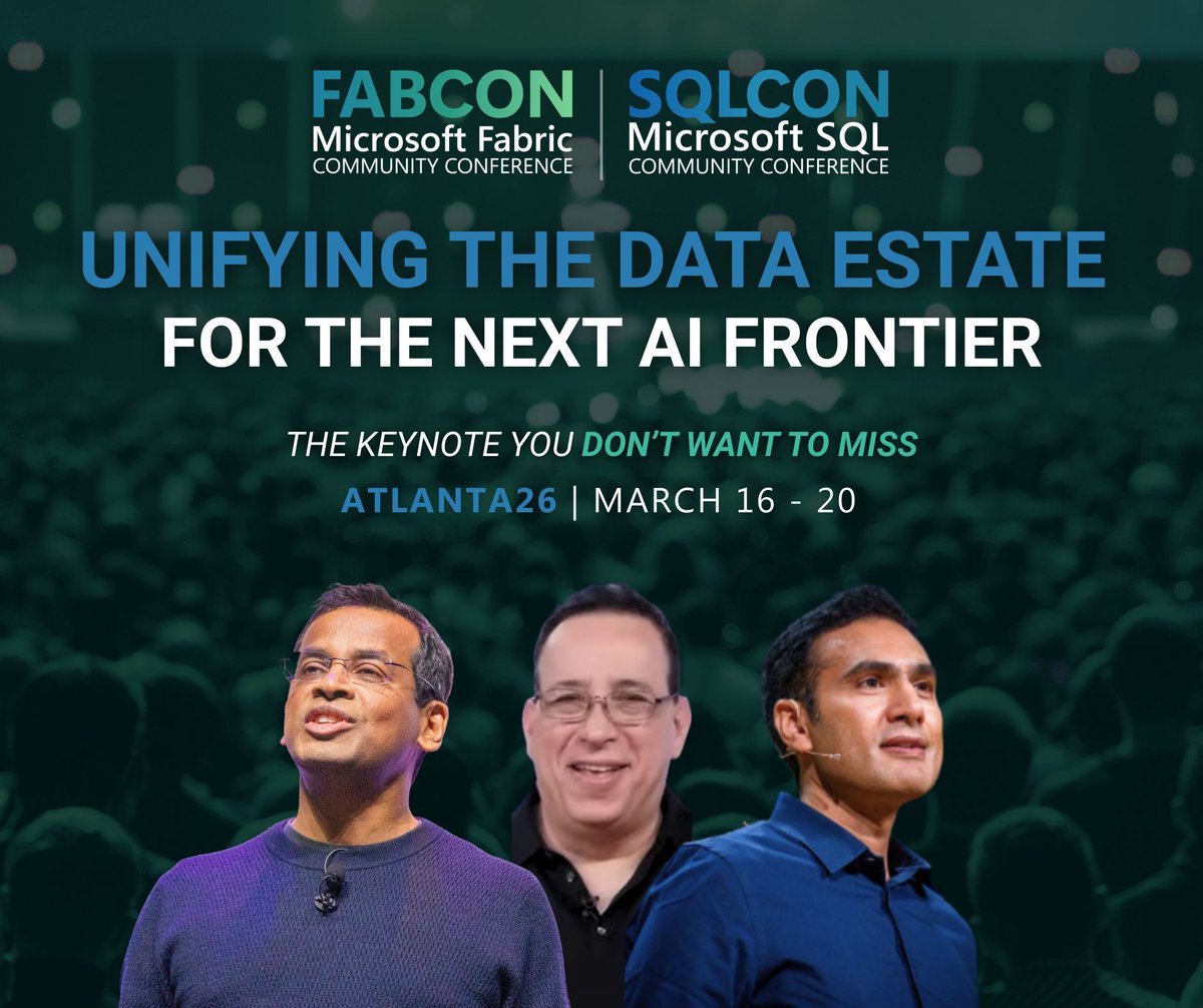 The Microsoft Fabric & SQL Community Conferences tweet media
