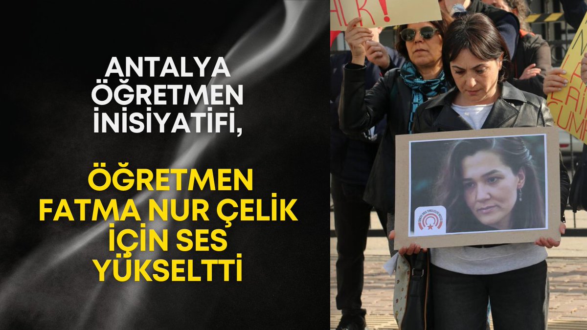 Antalya Öğretmen İnisiyatifi, öğretmen Fatma Nur Çelik için ses yükseltti

Detaylar 👉antalyakorfez.com/antalya-ogretm…

#Antalya #FatmaNurÇelik