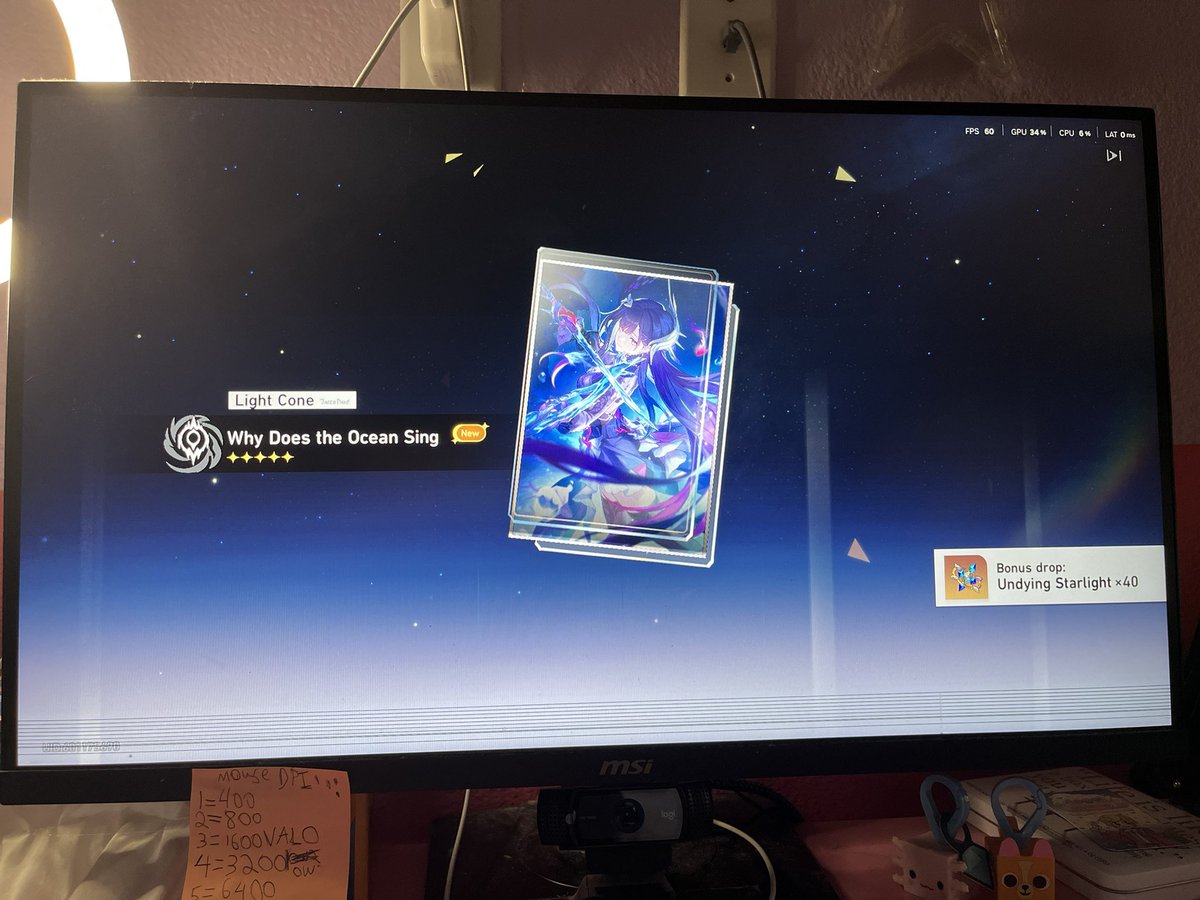 Yesterday I did some pulls for Honkai Star Rail and I got Evernight and Hysilens and their lightcone, I am so happy I got them because had to skipped them when they first came out and now I have these gorgeous ladies and their lightcone so I am happy