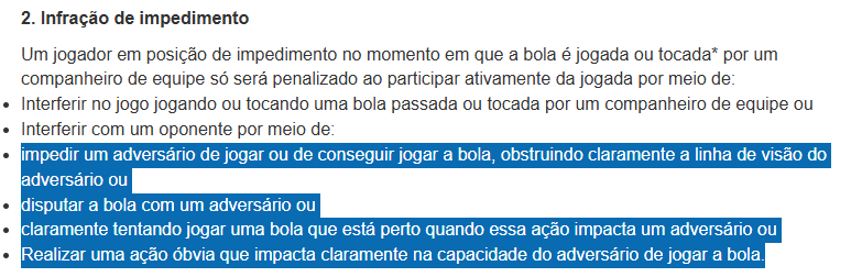 guidays's tweet photo. @EduBisognin @InterDD fala mano, na verdade na regra diz exatamente ao contrário, se ele impediu o adversário de chegar na bola e ele está em impedimento também é considerado impedimento, tá no site da IFAB https://t.co/OaUeRutoMQ