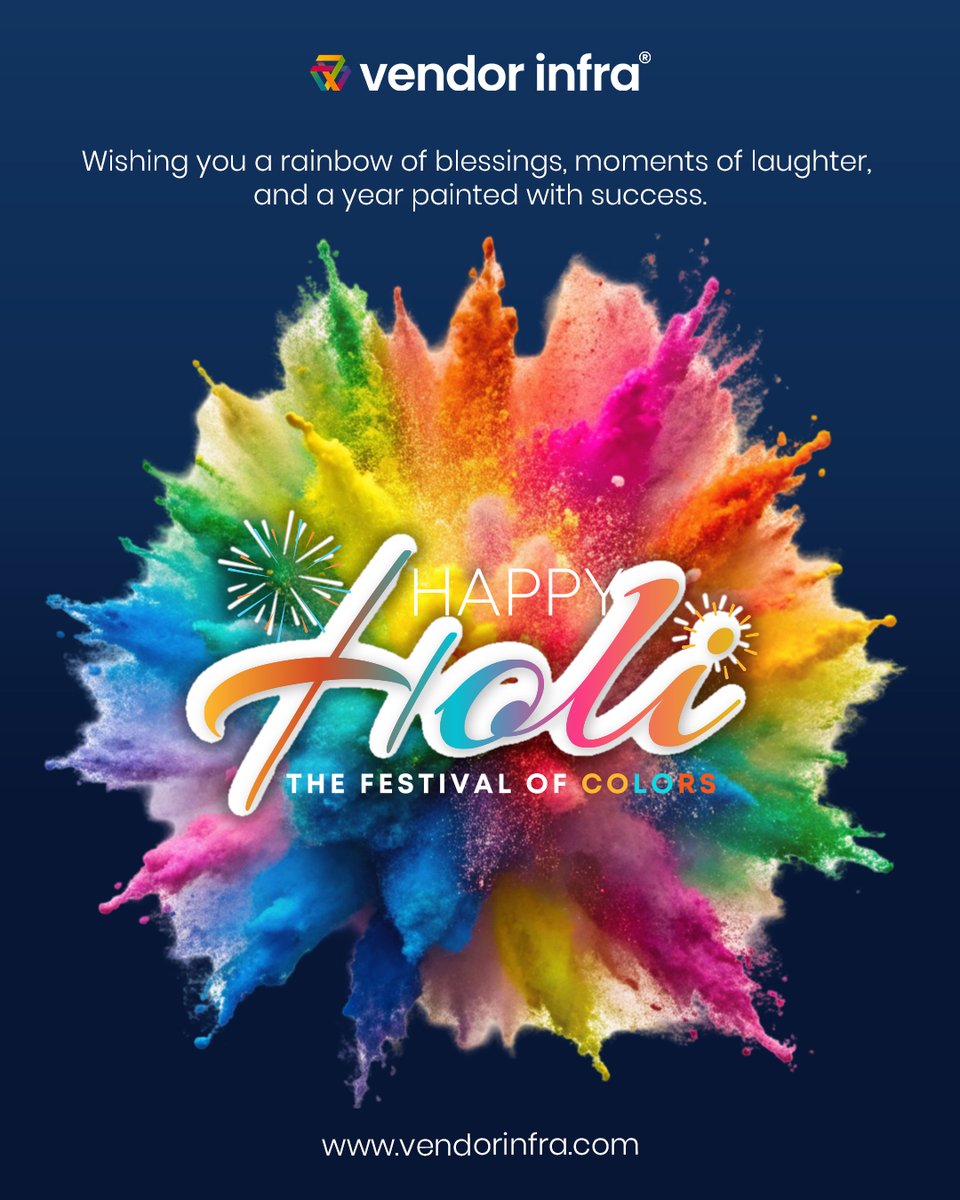 Happy Holi! 🌈✨

May this festival of colors bring new energy, fresh opportunities, happiness, and success into your life.
Let’s celebrate positivity, stronger relationships, and vibrant new beginnings.
Stay safe and spread the colors of joy!

#HappyHoli #Holi2026