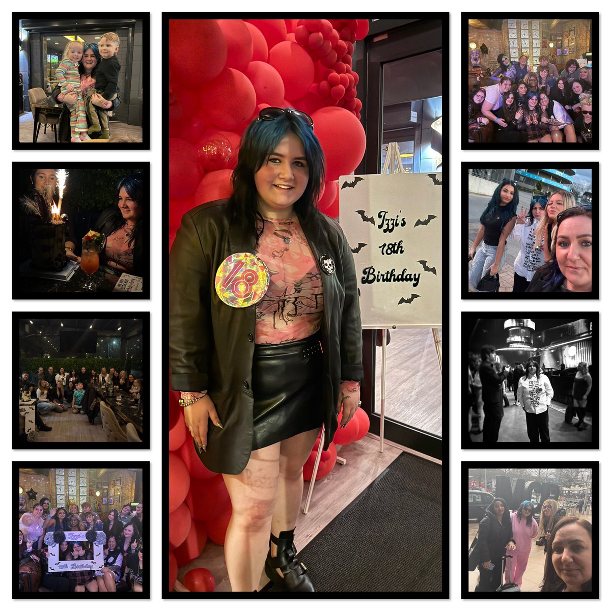 GodMuvaFck's tweet photo. What a weekend for our @deviIchiIds 18th birthday.
Family meal, London party &amp; The Brits. Thanks to everyone for coming and the presents etc 
The party was so good we had a right laugh, loved it so much 🖤 https://t.co/JmrYy4HZyw