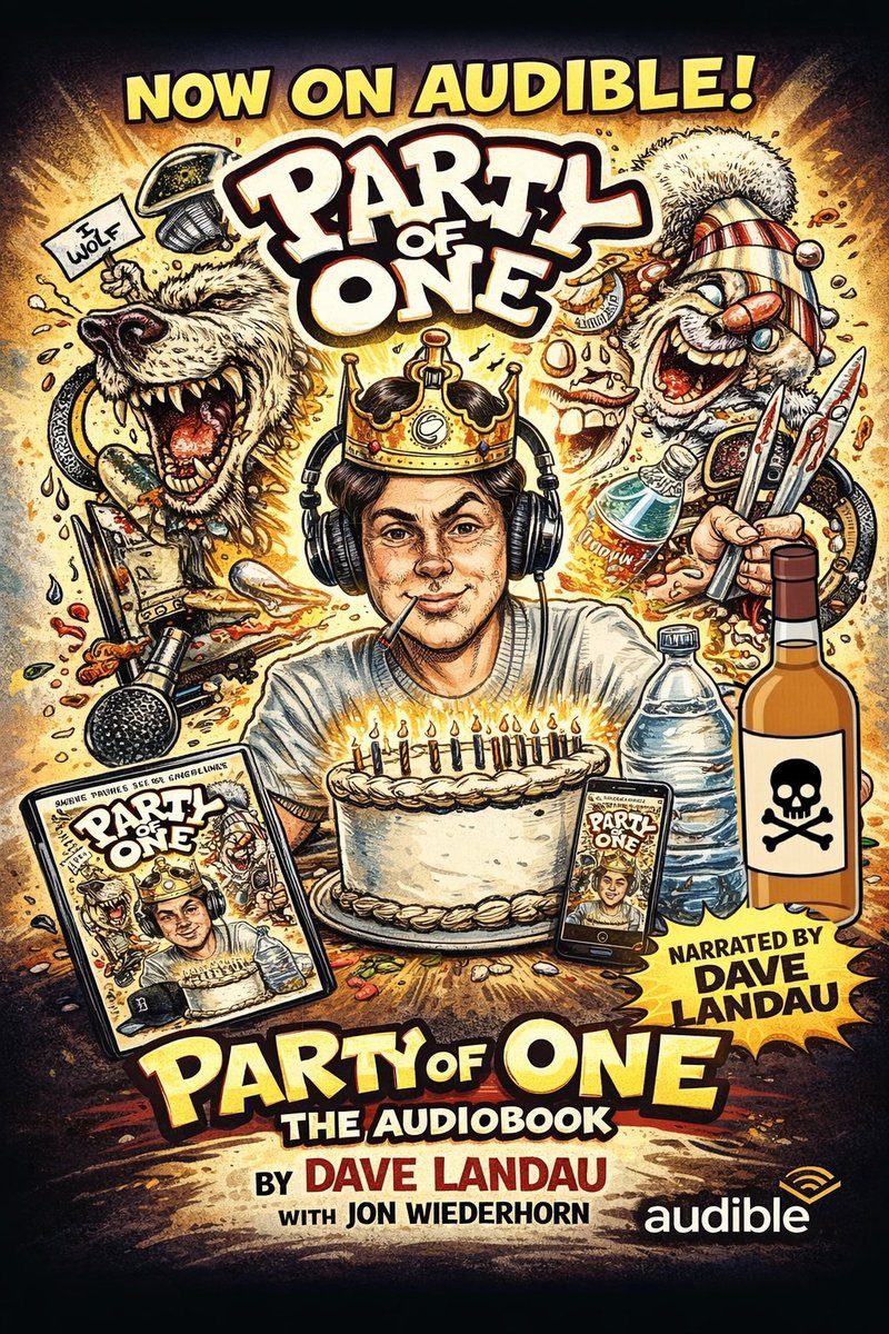LandauDave's tweet photo. My audiobook is now available on Audible! Telling this story about my youth and addiction was something I needed to do. I am beyond grateful to everyone who supported me. Please enjoy “Party of One: A Fuzzy Memoir.” 

https://t.co/KYZTFHoqv5 https://t.co/ObJCX3rMwP