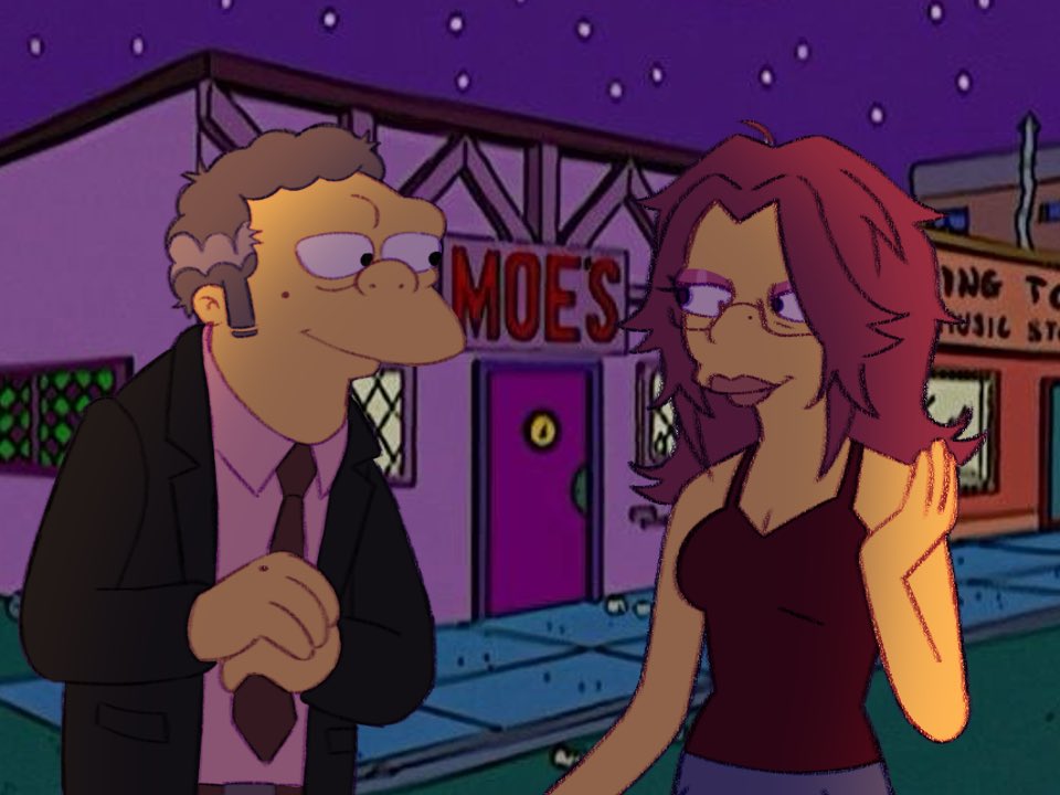 jupitersonly's tweet photo. Oh I’m peaking out #yumesona #moeszyslak #simpsonstwt #art https://t.co/sX4IPCZ8O4