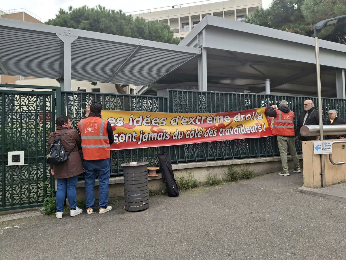 Marseille_Infos's tweet image. A Marseille, la CGT réclame le maintien du site Orange à Saint-Mauront, fermé fin janvier.
Le syndicat dénonce un « mauvais signal » pour le quartier et affirme que 60 % des salariés souhaitent rester, selon un sondage interne.
#Marseille #syndicat #CGT
francebleu.fr/provence-alpes…