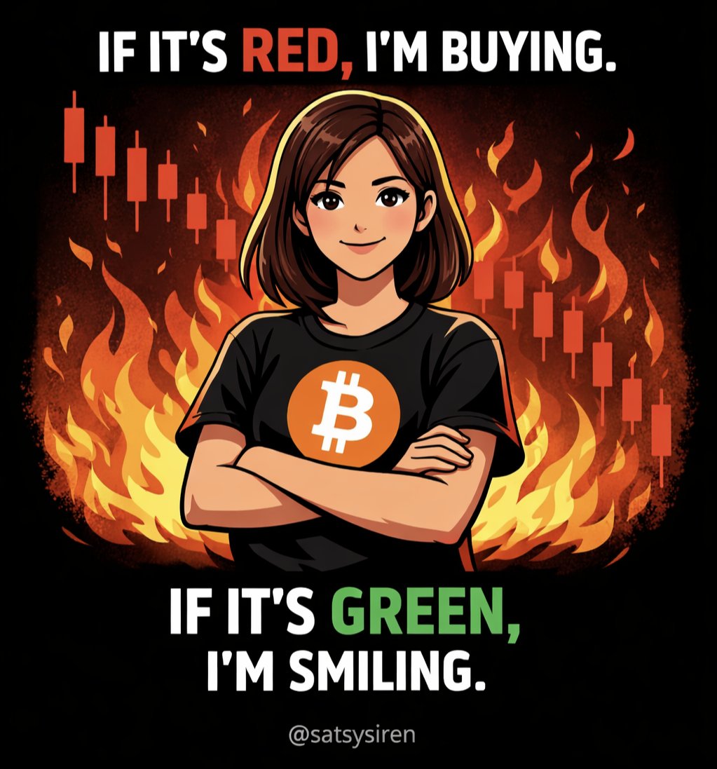 SatsySiren's tweet photo. IF IT’S RED, IM BUYING.
IF IT’S GREEN, IM SMILING. https://t.co/CEVAFFHaxc