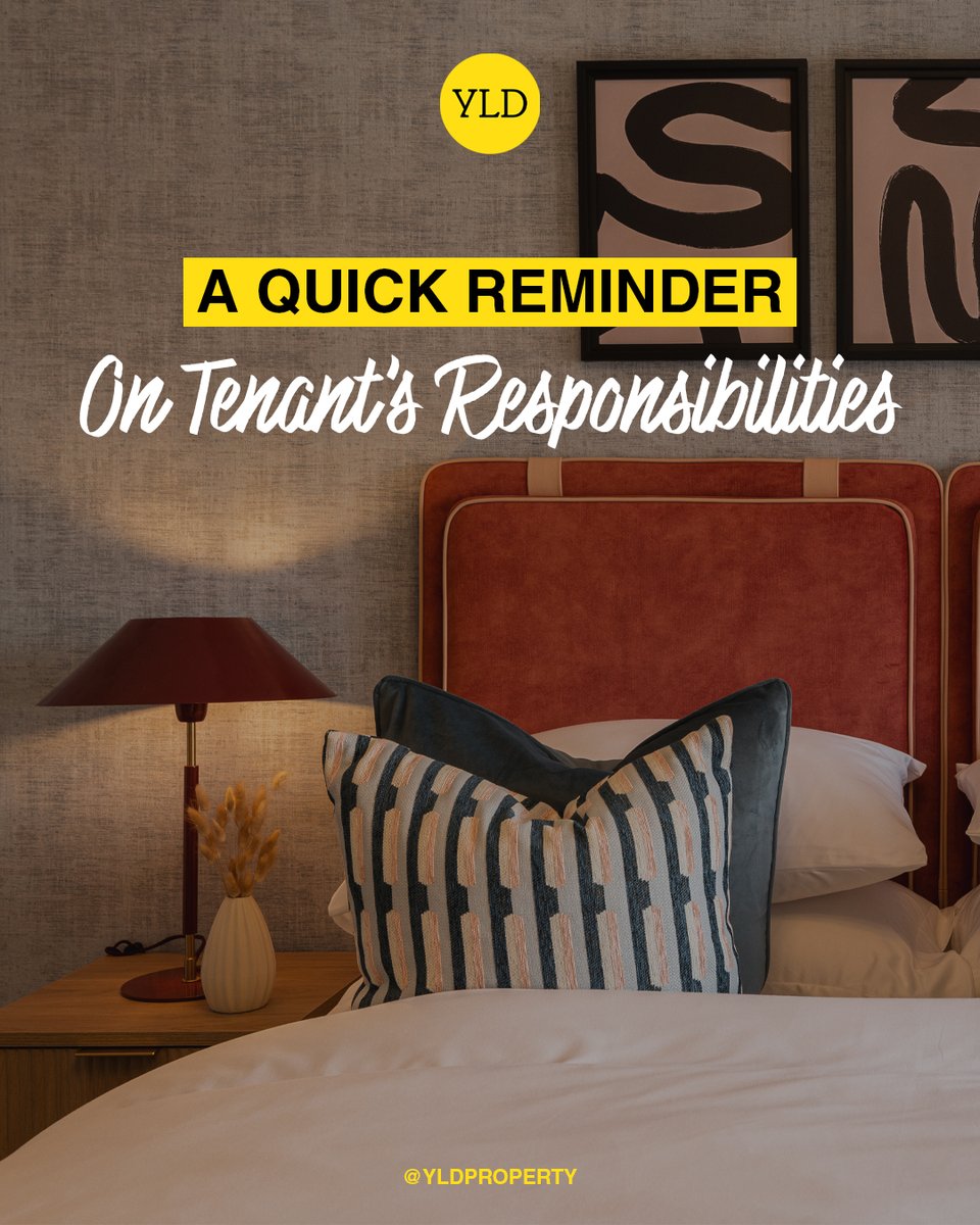Tenant responsibilities explained:

1⃣ Minor repairs (bulbs, fuses)
2⃣ Keep property clean
3⃣ Maintain décor &amp; reseal where needed
4⃣ Report issues to landlord
5⃣ Allow access for repairs

#yld #property #tenant #responsibilities #tips