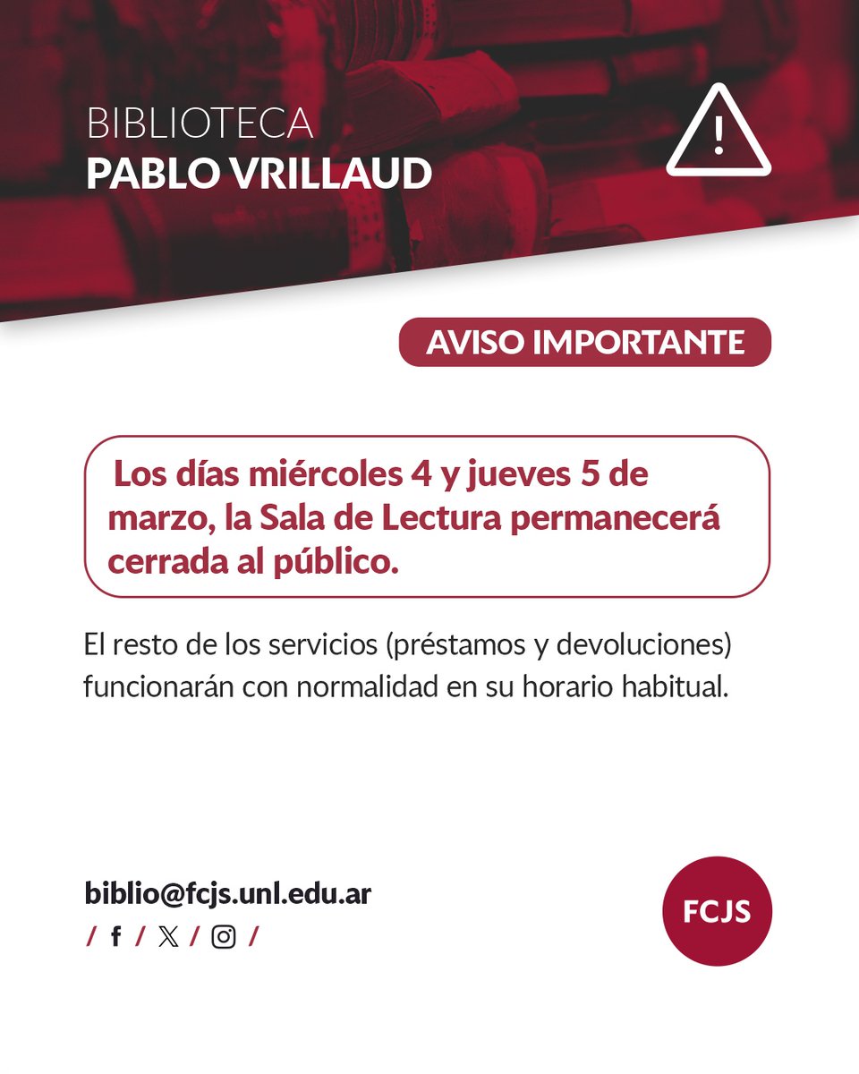 Biblioteca FCJS-UNL tweet media