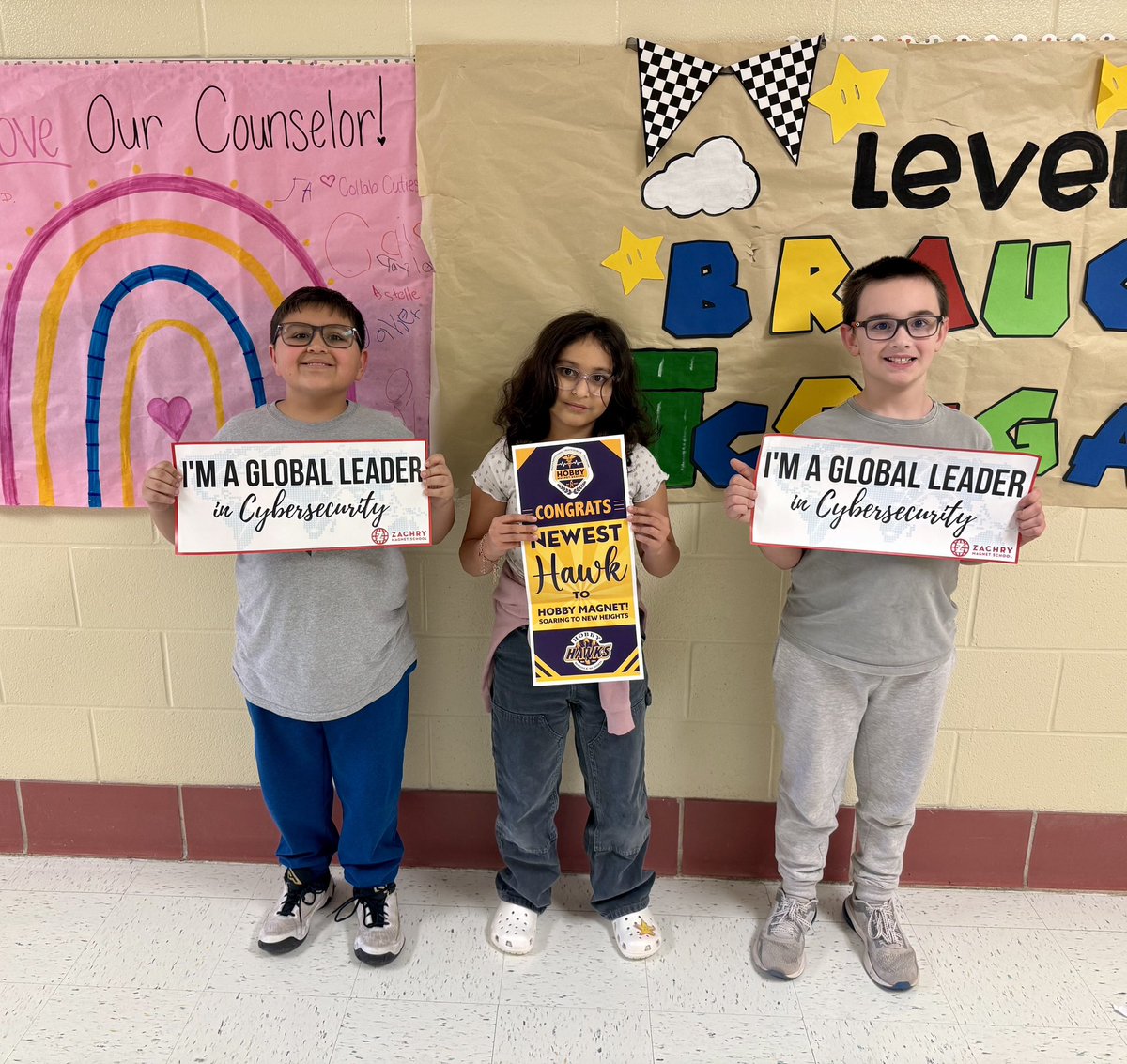 NISDBRAUCHLE's tweet photo. We could not be prouder of our 5th graders who were selected for magnet school programs next year! 

These students have shown perseverance, grit, and a love for learning! 

They’re definitely showing their Cougar Pride. ￼￼￼￼🐾🐾 https://t.co/rDL9nuCwuJ