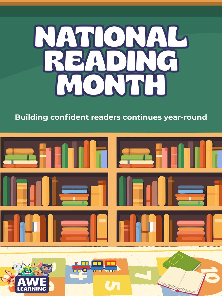 National Reading Month may be ending, but literacy growth continues. 📚

From Sight Word Safari to Word Builder Adventures and interactive storytelling tools, confident readers are built every day in libraries nationwide.

#NationalReadingMonth #EarlyLiteracy #LibrariesMatter