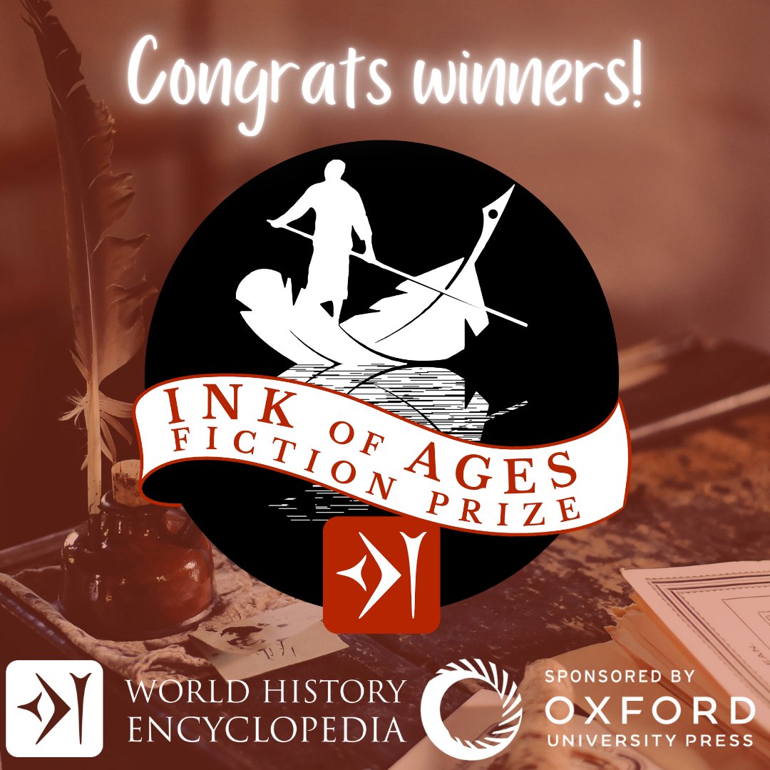 OUPAcademic's tweet photo. For the past three years, we've been so happy to partner with @whencyclopedia's Ink of Ages historical fiction contest. 

Explore all of the winners—ancient epics, mythic retellings, and a whole new way to appreciate history awaits: https://t.co/10Tuah2c0G https://t.co/XiT8prOVfH
